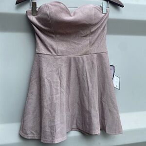 NWT strapless glittery pink top